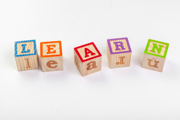 Wooden Alphabet Blocks