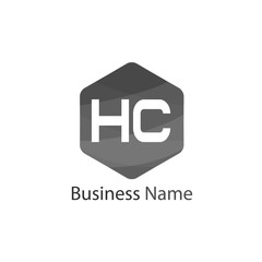Initial HC Letter Logo Design