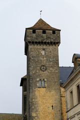 Fototapeta na wymiar Clocher église fortifiée