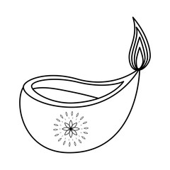 aromatherapy candle isolated icon