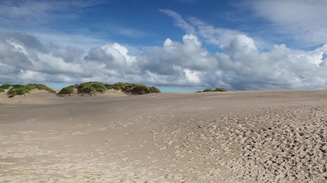 Rabjerg Mile is a migrating coastal dune between Skagen and Frederikshavn, Denmark. It is the largest moving dune in Northern Europe with an area of around 2 km and a height of 40 m above sea level.