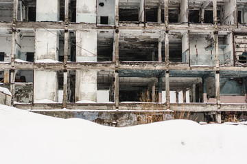 Abandoned buildings in Kamchatka