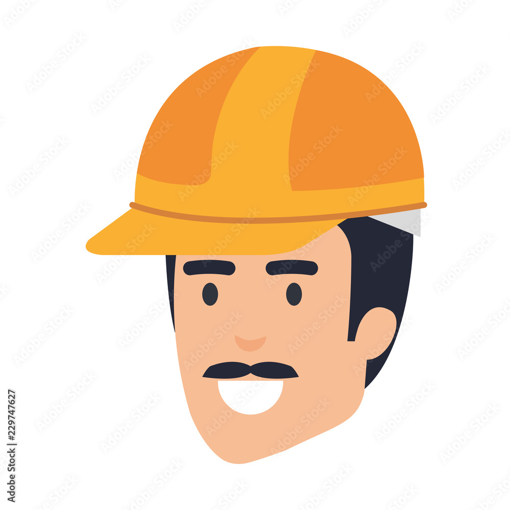 Poster head builder constructor with helmet