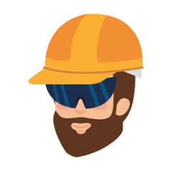 head builder constructor with helmet and goggles