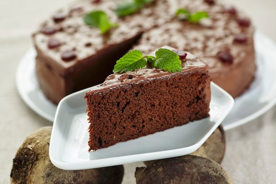 Beetroot and chocolate cake