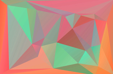 Geometric colorful low poly background with triangular polygons. Abstract design. 