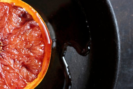 Gratinated grapefruit