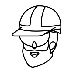 head builder constructor with helmet and goggles