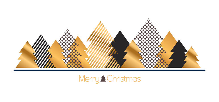 modern gold christmas background 