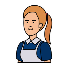 female service employee character