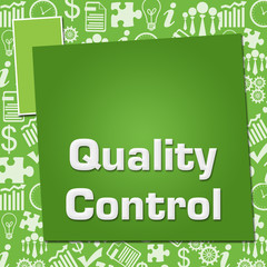 Quality Control Business Symbols Texture Green Squares 