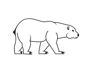 Obraz na płótnie Canvas Bear icon logo design vector illustration
