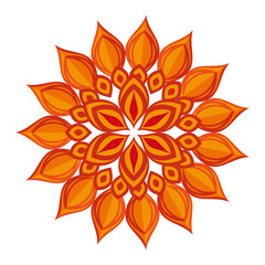 happy diwali card with mandala