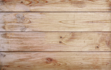 Fototapeta premium light natural wooden surface old desk texture background, wood planks grunge wall pattern top view