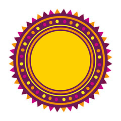 happy diwali card with mandala