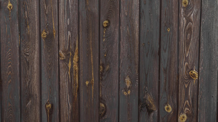 Naklejka premium dark natural wooden surface table old desk texture background, wood planks grunge wall pattern top view