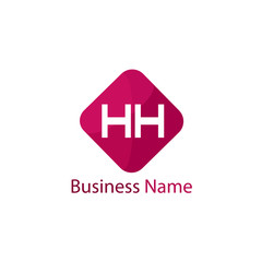 Initial HH Letter Logo Design