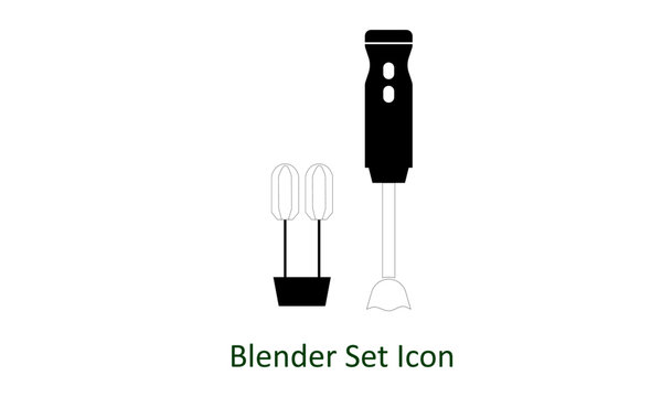 Blender set icon vector