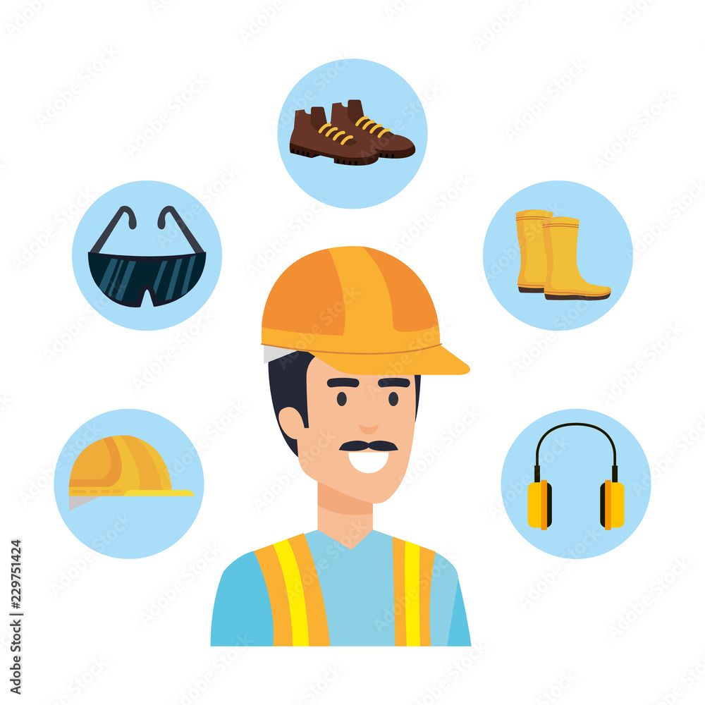Poster builder constructor with helmet