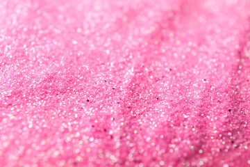 Shiny pink sequins, closeup