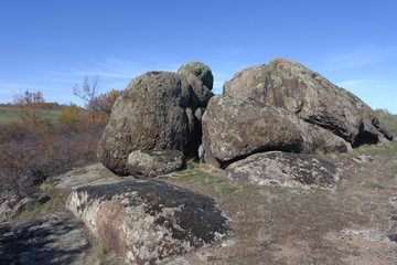 rocks and sky