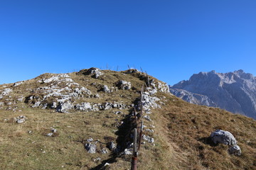 Mountain pasture with fence 4379