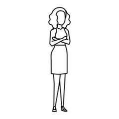 beautiful and young woman character