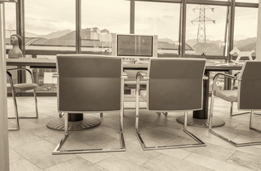 Modern meeting room in business office