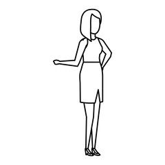 elegant businesswoman avatar character