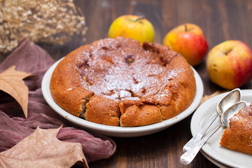 apple pie on dish