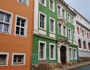 Fototapeta na wymiar Bautzen, Barockes Wohnhaus an der Petrikirche