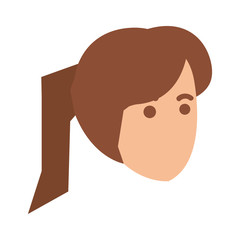 beautiful woman head avatar character