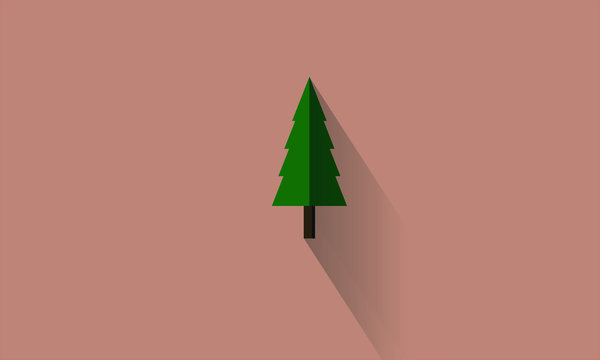 minimalist tree vector