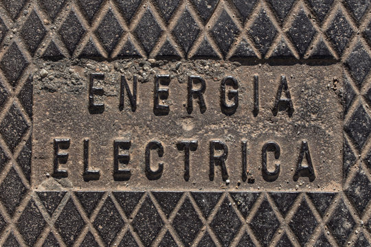 electrical manhole cover, manhole lid covering an access point to electrical