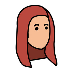 Fototapeta premium beautiful woman head avatar character