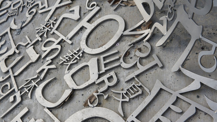 Metal letters