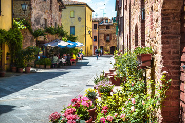 Fototapeta na wymiar The charming village of Pienza, Tuscany. Italy