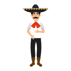 traditional mexican mariachi character