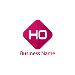 Initial HO Letter Logo Design