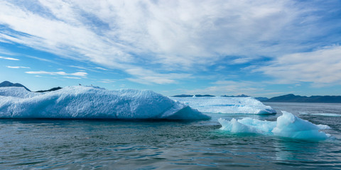 Iceberg from Sawyer glacier in Tracy Arm fjord near Juneau Alaska