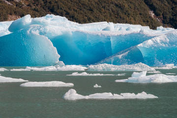 Iceberg from Sawyer glacier in Tracy Arm fjord near Juneau Alaska