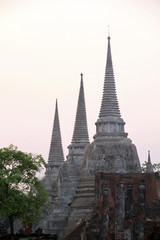 Fototapeta premium Wat Phra Si Sanphet, Temple of the Holy, Splendid Omniscient, Ayutthaya, Thailand