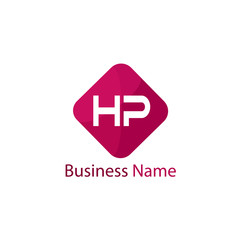 Initial HP Letter Logo Design