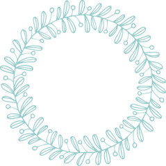 wreath of branches twigs and berries