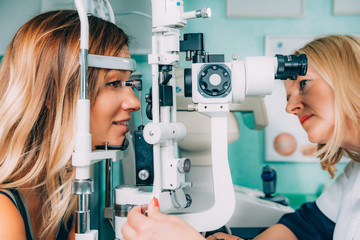 Ophthalmology. Applanation tonometry and eye pressure test