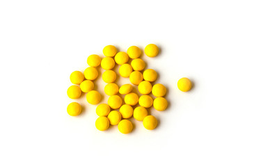 Madicine on white background