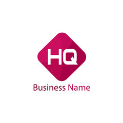 Initial HQ Letter Logo Design