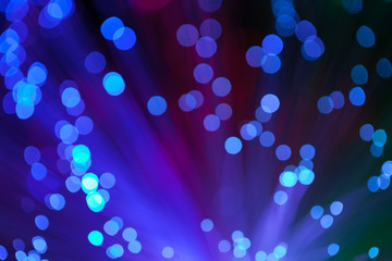 Abstract background a Optical fiber lamp. Closeup of colorful optical fibers