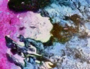 Painting by hand grunge texture. Close up background pattern. Stock creative template for decoration unusual design products. Textured paint brushstrokes with aged effect. Old art elements on canvas.