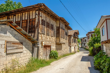 Karabuk, Turkey, 22 May 2013: Historic Mansions, Yoruk Village of Safranbolu